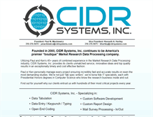 Tablet Screenshot of cidrsystems.com